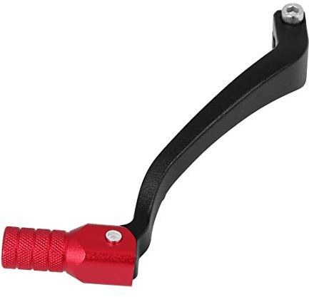 F FIERCE CYCLE 0.39Inch Motorbike Shift Lever Folding Gear Shifter Black and Red