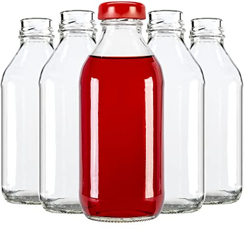 SUPERBUTELKI.PL Kleine Flaschen zum Befüllen 330ml - Schraubverschluss Flaschen - Likörflaschen zum Befüllen Glasflaschen - Einmachflaschen 50 Stück 50 Stück
