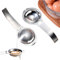 WDEC 2pcs Separatore per Tuorlo D'uovo, in Acciaio Inox, Filtro Bianco Tuorlo D'uovo, Filtro per Uovo, Filtro per Uova e Utensili da Cucina, Separatore per Uova, Filtro per Cucchiaio da Cucina