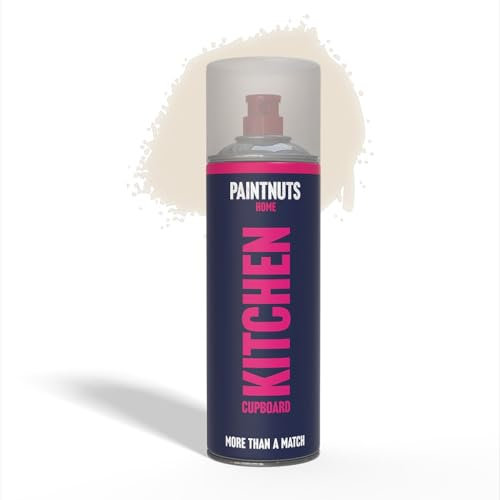 PaintNuts Kitchen Cupboard Paint - RAL-9001 - CREAM Satin 400ml Spray Can