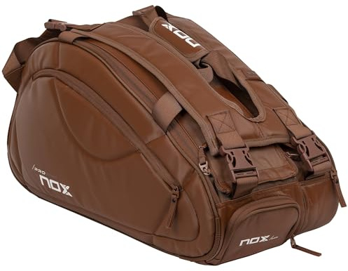 NOX Padel Bag PRO SERIES | Thermal ThermoTech Compartment | Large Capacity for 5 Rackets & Ventilated Shoe Pocket | Ergonomic Design with Backpack Straps | Padel Racket Bag for Men & Women