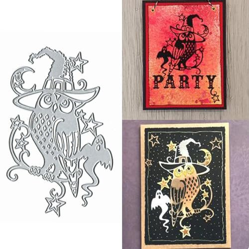 Stanzschablonen für Weihnachten, Mitternachtseule, Stern, Stern, Geist, Stanzschablonen, DIY, Scrapbooking, dekoratives Prägepapier, Scrapbooking, Kartenherstellung