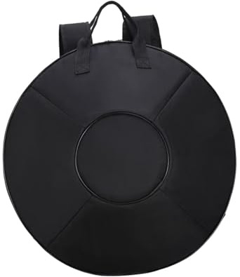 F Fityle Handpan Box Handpan Case Cover 56 cm 22 Zoll Stoßdämpfungsschutz Wasserdichter Instrumentenkoffer Doppelte Schulter-Handpan-Tasche