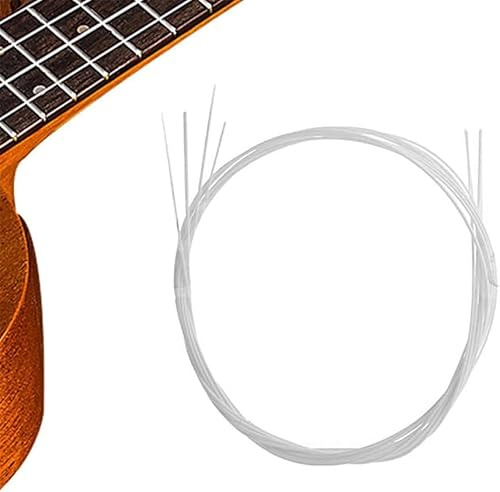 White Set of 4X Nylon Replacement Wonderful Music Musical Accessories Ukulele Strings Comfortable and Environmentally Beautiful Folk and World Instrument Accessories