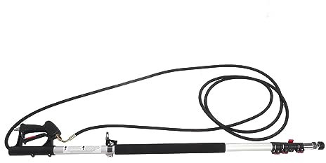 Fafeicy Teleskop-Hochdruckreinigerstab, 6,33 M, 5 Abschnitte, Einziehbare Dachrinnenreinigungswerkzeuge, Verlängerungsstab mit Düse