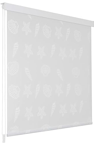 SKM Persiana Enrollable de Ducha Estrella de mar 100x240 cm,Casa y jardín,Accesorios para el baño,Cortinas de Ducha,Gris,142860