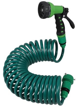BCOATH Autowasch Wassersprühset Außenwasserschlauch Autowaschspulenschlauch Autowaschwasserschlauch Gartenwasserschlauch Selbstaufrollender Wasserschlauch Rückstoß Gartenschlauch