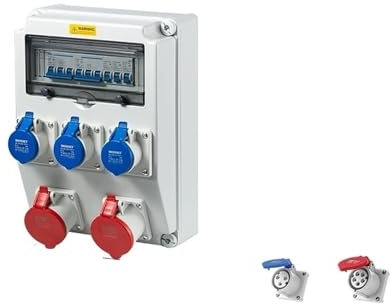 distributore di corrente da parete Scatola prese industriali IP66 Scatola interruttori isolata in plastica Combinazione di scatole di distribuzione impermeabili for esterni da 250 V 380 V(280X380X155m