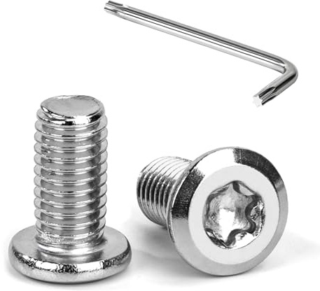 Tunejoy 20 Stück Flachkopfschrauben Trox M8 x 16 mm Flachkopf Schrauben Edelstahl A2 V2A Möbelschrauben Innensechskant Vollgewinde mit T40 Inbusschlüssel