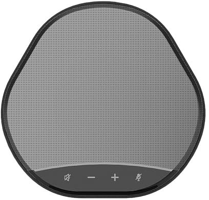 Kit Micro Universel pour Ordinateur avec Haut- Parleur, USB Plug and Play, Prise de Son à 360° de 5 M, 2 Micros AI, Suppression du Bruit, Volume à 16 Niveaux