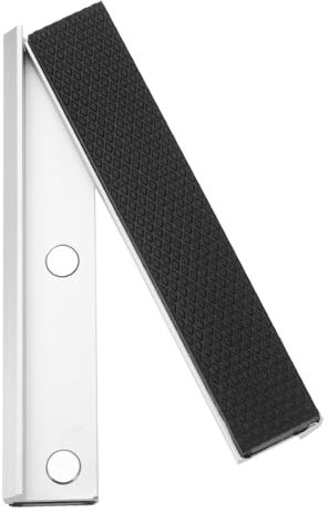 sourcing map Ganasce in alluminio da 15,2 cm con cuscinetti magnetici piatti in gomma morbida coperture durevoli morse multiuso kit di protezione per tenere tubi in plastica e legno idraulico nero