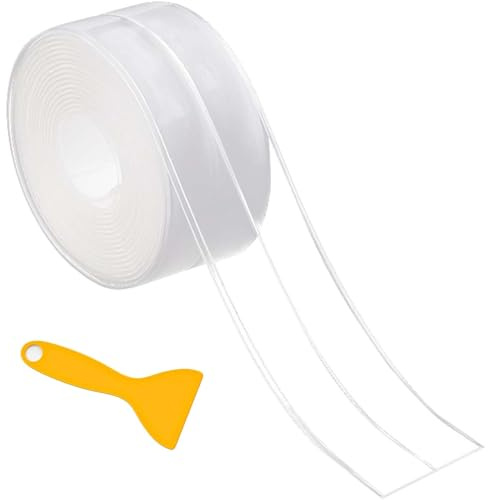 Tenacore Dichtungsband Selbstklebend, Dichtband Selbstklebend Wasserdicht, Dichtungsband Wasserdicht, für Küche,badezimmer, Toilette, Wandecke