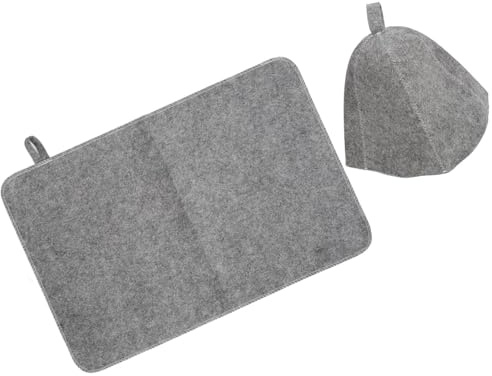 Jiawu Coussin de Sauna en Feutre pour Chapeau de Sauna, Accessoire de Absorbant pour Le Jardin la Tête