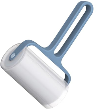 WEKADRIN Clothes Hair Sticky Roller Remover with Replaceable Paper Blue Sticky Paper Roller for Pet Hair and Lint Removal for Dog on Clothing