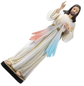 BOKIOESDE Karaktärsskulptur Figur Släta Kroppslinjer Jesus Stående Staty | Gåva Jesus Stående Staty Harts Traditionell Ornament På Funktioner Karaktärsskulpturer Polyresin Hantverk Kristen