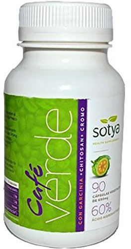 CAFÉ VERDE + GARCINIA + CHITOSAN 650mg. 90 Cáps. SOTYA