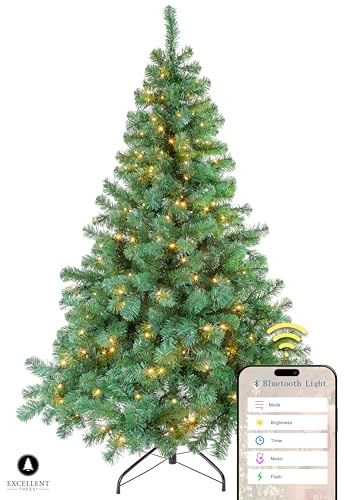 Künstlicher Weihnachtsbaum Tannenbaum Christbaum grün Excellent Trees LED Stavanger Green 150 cm mit Beleuchtung, 250 Lämpchen beleuchtet, Luxe Kuenstlicher Christbaum