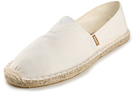 Kentti Donna Striscia Colorata Piatto Tela Espadrillas Bianca 39 EU