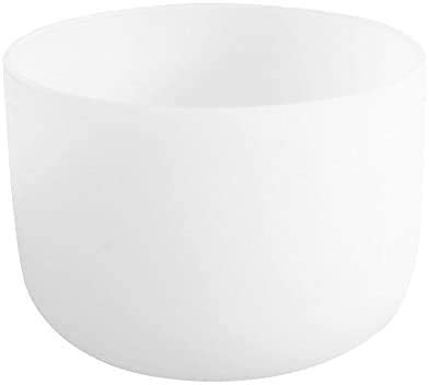 Klangschale aus mattiertem Quarzkristall, 432 Hz, C-Note, 25,4 cm, Schlägel und O-Ring | ENERGYSOUND, 25 cm C-Note Wurzelchakra Klangschale, 4. Oktave, Klangheilung, Chakra-Meditation