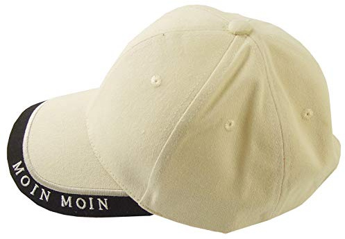 Baseball Cap in beige mit gesticktem Moin Moin ┼ hochwertig verarbeitet ┼ Geschenk-Artikel