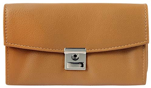 Akzent Portefeuille de serveur en cuir synthétique pour homme et femme - Format paysage - 17,5 x 10,3 x 4,0 cm - Avec 5 compartiments à billets et compartiments pour cartes - Portefeuille pour la