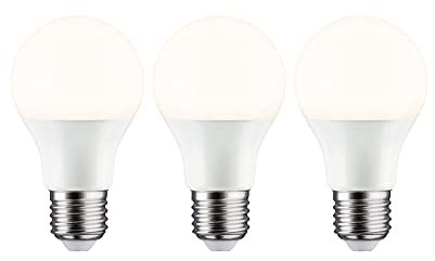 Paulmann 28871 LED Lampe Birne 3er-Pack E27 230V 3x806lm 3x8,0W 2700K Opal Lampen Leuchtmittel