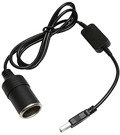 ETOPARS USB A Stecker auf 12V Auto Zigarettenanzünder Weibliches Konverter Adapter Kabel 5V USB A Stecker Kfz Ladegerät Buchse 100cm Länge 22AWG Unter 8W