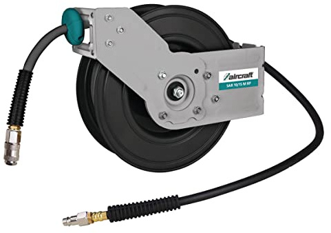 Aircraft Schlauchaufroller SAR 10/15 M RP (Innen-ø 9,5 mm, Außen-ø 15,5 mm, Schlauchlänge 15 m, Hybrid Polymer Material mit Gewebeeinlage, Anschluss 1/4“ Außengewinde) 2105833