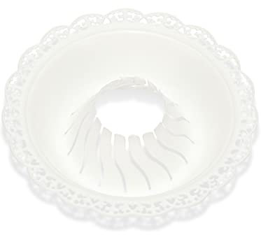 NKlaus 2X Tropfenfänger für Kerze 3-4cm Kunststoff Tropfschutz Kommunion Taufkerzen 14453