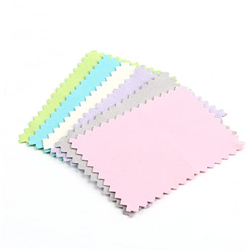 RORPOIR 30pcs Silver Wiping Cloth Polishing Cloth for Jewelry Cleaning Wipe Care Oxidized Cleaning Composite