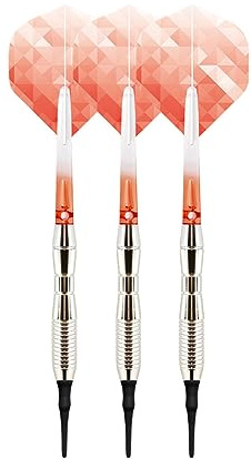 Set mit 3 Stück 17 g professionellen, elektrischen Dartpfeilen mit weicher Spitze und Aluminiumschaft, Kunststoffspitze, nicht leicht zu brechen und zu biegen, Dart-Set aus Aluminium, elektronische