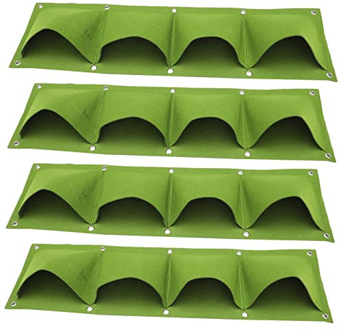 Toddmomy 4stücke Teiliges Wandhängende Pflanzentaschen Filz Atmungsaktive Pflanzbeutel Für Gemüse Blumen Und Pflanzen Für Garten Und Balkon Vertikale Begrünung