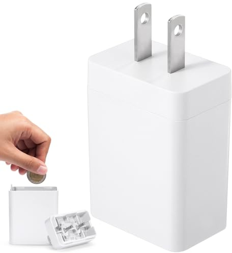 jojofuny Fake Plug Storage Secret Stash Compartments: Hidden Container for Store Money, Valuables, Jewelry, Pills, Coin - Portable Hiding Device for Travel, Home, Office