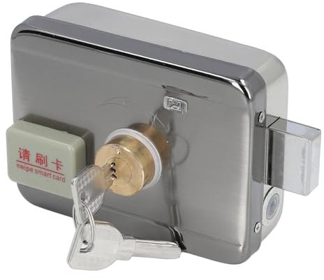 Sonew Cerradura Electrónica con Cerrojo, Antirrobo con Batería, Cerradura Electrónica sin Llave para Seguridad del Hogar, Cerradura Inteligente con Cerrojo para Puerta Delantera