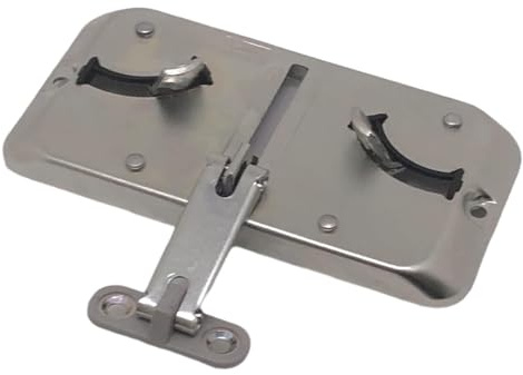 Ersatzteil für VELUX Dachfenster - TG3 Verschluss - nur Metall bis 2013 - goldenes und graues Typenschild