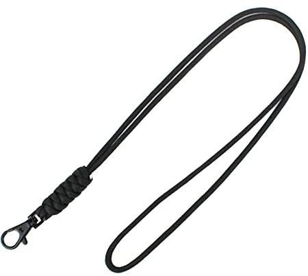 MDHQ Cordon tour de cou tressé robuste de 150 kg pour porte-clés pour carte d'identité, badge, clés