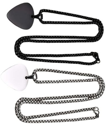 JOINPAYA 2stücke Gitarrenplektrum-halskette Mit Anhänger Gitarrenplektrum-form Tragbar Für Gitarrenspieler Und Musikliebhaber Geschenkidee