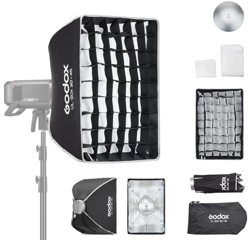 GODOX Boîte à lumière UL pour photographie, vidéo, studio, portrait et photographie de produits (30 x 45)
