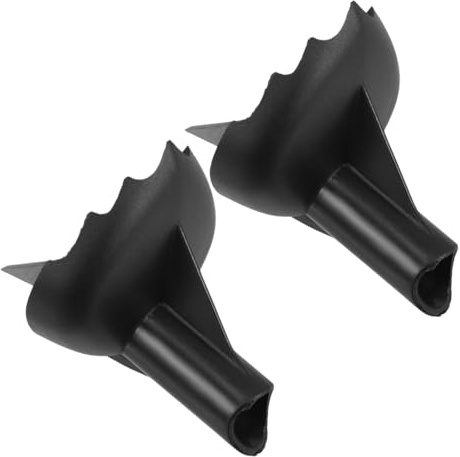 ibasenice 2er-Pack Wanderstock Spitze Wolframstahl | Vibrationsdämpfende Trekkingstockspitze mit Nylon-Verstärkung, Ersatzspitzen Set für Skitouren & Bergtouren