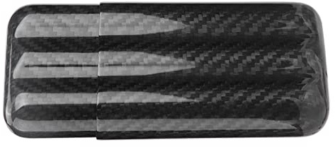Brrnoo Étui à Cigares, Cave à Cigares de Voyage, Boîte à de Voyage, 3 Tubes avec Revêtement Protecteur, Support de Rangement pour Les Affaires et Les