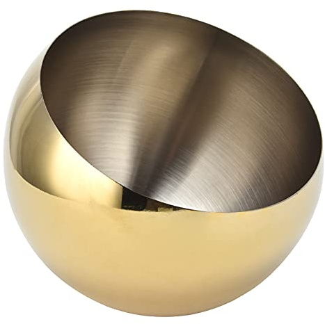 Azucarero dorado, recipiente de azúcar, olla caliente, tarro de condimento, recipiente de acero inoxidable para dulces,de metal para dulces, recipiente para condimentos para (L (13x7x2,6 cm/5,1x2,8x1