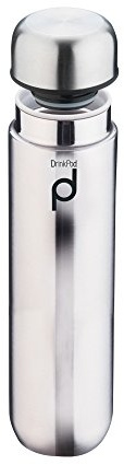 Grunwerg HCF-300M Vacuum Insulated Drinkpod Capsule Flask, Stainless Steel, Mirror, 300ml