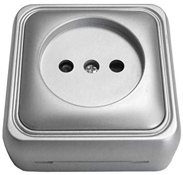 Bf bf-18 - Base enchufe 18 bipolar superficie 16a aluminio bolsa