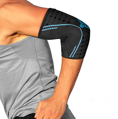 bonmedico Ellenbogenbandage, Tennisarmbandage, Ellenbogenbandage für Damen und Herren - 1 Stück, Grau, M