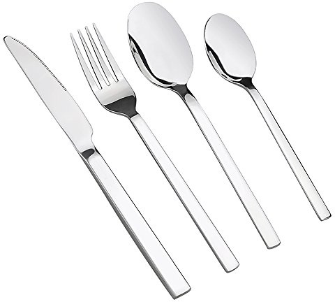 Cadineer Cutlery 16 Piece, Stainless Steel Cutlery Sets for 4 Persons