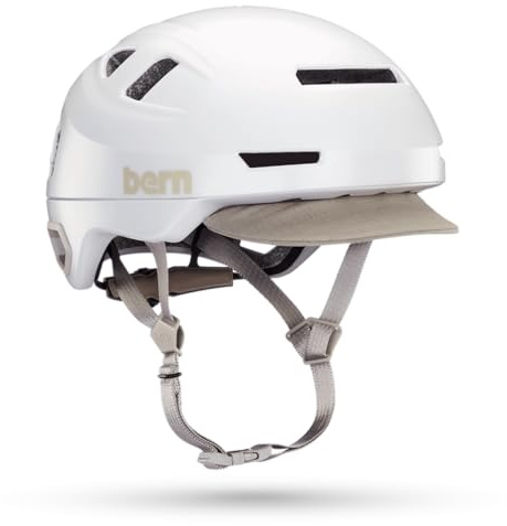 Bern Hudson MIPS Adult Commuter Bike Helmet with Rotational Impact Safety│Adjustable│Safety Light Included│For Bikes, E Scooters, E Bikes +│EN1078 Certified