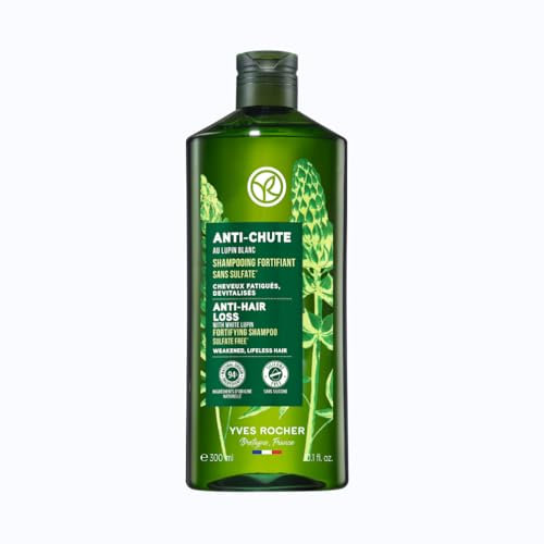 Yves Rocher PFLANZENPFLEGE HAARE kräftigendes Shampoo, Haar-Shampoo gegen Haarausfall, kräftigt & stärkt, 1 x Flacon 300 ml