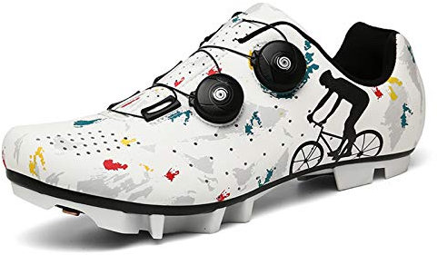 Prodkfe Fahrradschuhe Herren Damen MTB Schuhe SPD Mountainbike Schuhe Anti-Skid Atmungsaktiv Radschuhe Rennradschuhe