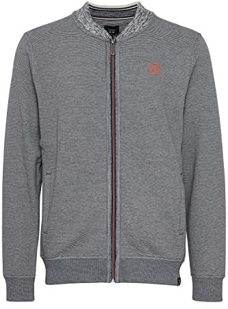 FQ1924 FQThore sweatjacka för män, kofta med huva, Marinblå pion (194029), S