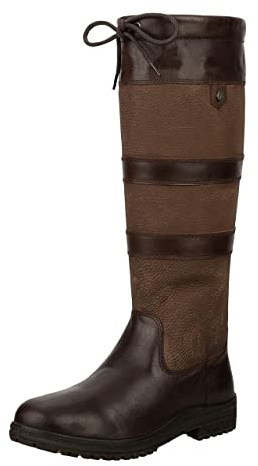 SUEDWIND FOOTWEAR Bottes en cuir toutes saisons « Derry » | Semelle confortable | Dessus en cuir nubuck robuste | Imperméable | Bottes d'extérieur | Pour promener le chien, écurie, équitation |